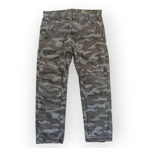 Helix Camo Pants Slim Taper Leg Gray Size 32